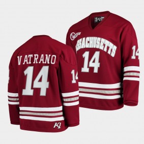 UMass Minutemen Frank Vatrano Maroon College Hockey 2021-22 Alumni Player Jersey