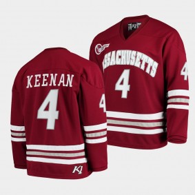 UMass Minutemen Pat Keenan Maroon College Hockey 2021-22 Alumni Player Jersey