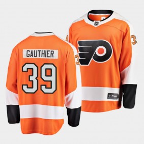 Cutter Gauthier 2022 NHL Draft Philadelphia Flyers #39 Orange Jersey Home