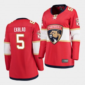 Women's Aaron Ekblad Panthers #5 Breakaway Home Jersey