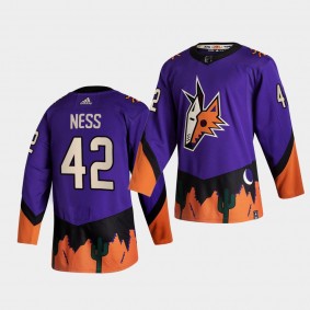 Arizona Coyotes 2021 Reverse Retro Aaron Ness Purple Authentic Jersey