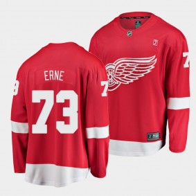 Adam Erne Detroit Red Wings 2021 Home Red Player Men Jersey