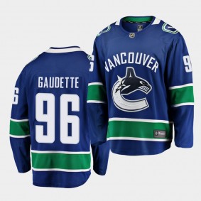 Adam Gaudette Vancouver Canucks 2020-21 Home Men Royal Breakaway Player Jersey