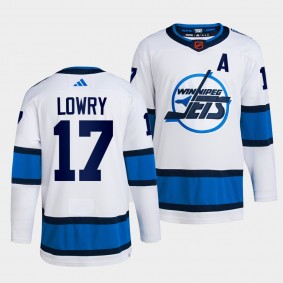 Winnipeg Jets 2022 Reverse Retro 2.0 Adam Lowry #17 White Jersey Authentic Primegreen