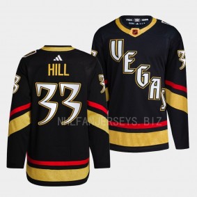 Vegas Golden Knights 2022 Reverse Retro 2.0 Adin Hill #33 Black Primegreen Authentic Jersey Men's