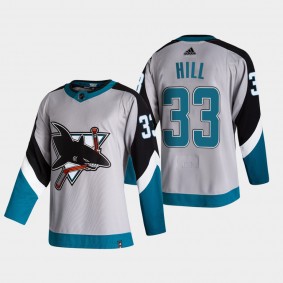 Adin Hill Sharks 2021 Reverse Retro Special Edition Jersey Gray