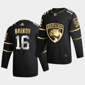 Florida Panthers aleksander barkov 2020-21 Golden Edition Limited Authentic Black Jersey