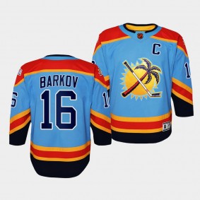 Florida Panthers Aleksander Barkov 2022 Special Edition 2.0 Blue #16 Youth Jersey Retro