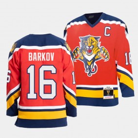 Aleksander Barkov Florida Panthers 95-96 Authentic Blue Line Red #16 Jersey Mitchell Ness