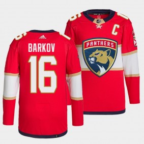 Aleksander Barkov Panthers Home Red Jersey #16 Primegreen Authentic Pro