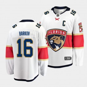 Aleksander Barkov Florida Panthers 2021 Away White Men's Jersey