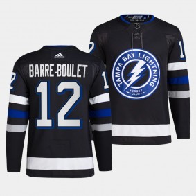 Tampa Bay Lightning 2023-24 Alternate Alex Barre-Boulet #12 Black Jersey Primegreen Authentic