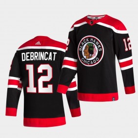 Chicago Blackhawks 2021 Reverse Retro Alex Debrincat Black Special Edition Authentic Jersey