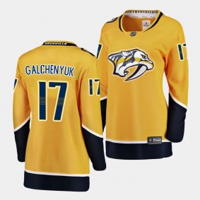 Alex Galchenyuk Nashville Predators 2022-23 Home Women Breakaway Player 17 Jersey