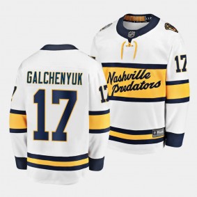 Alex Galchenyuk Nashville Predators Winter Classic White #17 Breakaway Player Jersey Men's