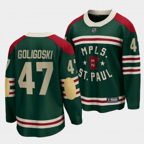 Alex Goligoski Minnesota Wild 2022 Winter Classic Green State of Hockey Men Jersey