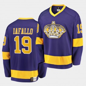 Alex Iafallo #19 Los Angeles Kings Vintage Purple Premier Breakaway Jersey