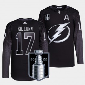 2022 Eastern Conference Champs Alex Killorn Tampa Bay Lightning Alternate #17 Black Jersey