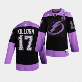 Tampa Bay Lightning Alex Killorn HockeyFightsCancer Jersey Purple Authentic