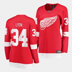 Alex Lyon Detroit Red Wings Home Women Breakaway Player 34 Jersey