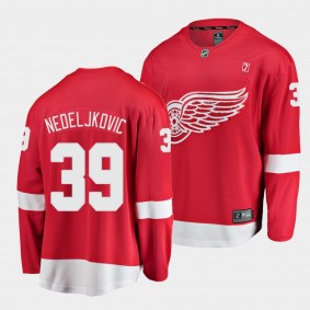 Alex Nedeljkovic Detroit Red Wings 2021 Away White Player Men Jersey