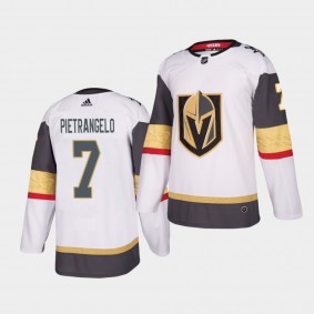 Alex Pietrangelo #7 Golden Knights 2020-21 Away Authentic Player White Jersey