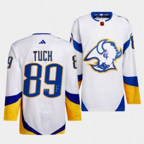 Reverse Retro 2.0 Buffalo Sabres Alex Tuch #89 White Authentic Primegreen Jersey 2022