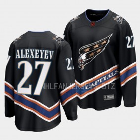 Washington Capitals Alexander Alexeyev Special Edition 2.0 2022 Black Breakaway Retro Jersey Men's