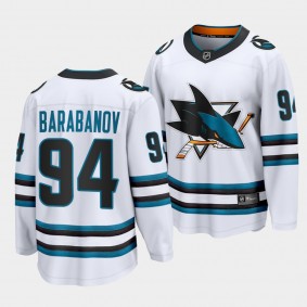 Alexander Barabanov San Jose Sharks 2022-23 Away White The Evolve Jersey Men's