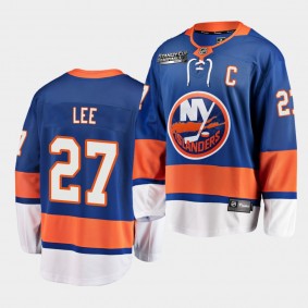 Anders Lee #27 Islanders 2021 Stanley Cup Semifinal Home Royal Jersey