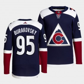 Andre Burakovsky Avalanche Alternate Navy Jersey #95 Primegreen Authentic Pro