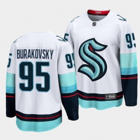 Andre Burakovsky Seattle Kraken Away 2022 White Breakaway Player Jersey