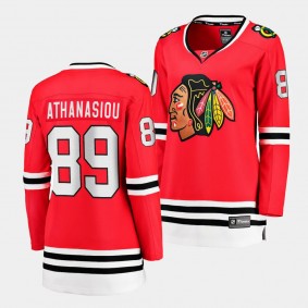 Andreas Athanasiou Chicago Blackhawks Home Women Breakaway Player 89 Jersey