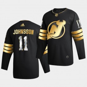 New Jersey Devils Andreas Johnsson 2020-21 Golden Edition Limited Authentic Black Jersey