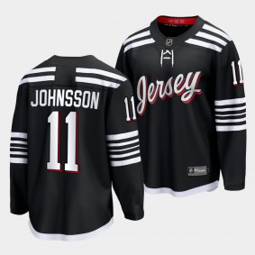 Andreas Johnsson New Jersey Devils 2022 Alternate Black Premier Jersey Men