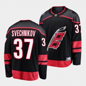 Andrei Svechnikov Carolina Hurricanes 2022-23 Primary Home Black Breakaway Player Jersey Men's