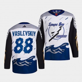 Reverse Retro 2.0 Andrei Vasilevskiy Tampa Bay Lightning Authentic Primegreen #88 White Jersey 2022