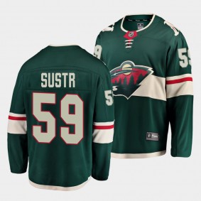 Andrej Sustr Minnesota Wild Home Green Breakaway Player Jersey Men's