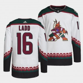 Arizona Coyotes 2022 Away Andrew Ladd #16 White Jersey Primegreen Authentic Pro