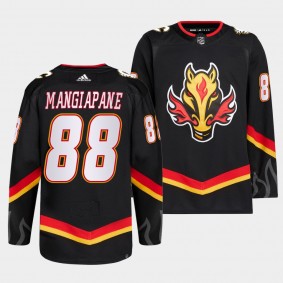 Calgary Flames 2022-23 Blasty Alternate Andrew Mangiapane #88 Black Jersey Primegreen