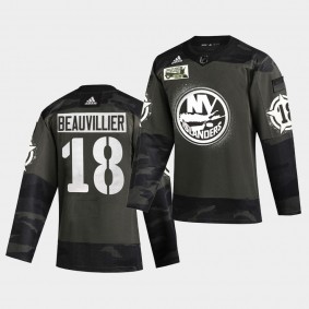 anthony beauvillier New York Islanders 2021 Military Night Camo Authentic Limited Jersey