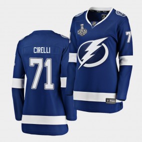 Tampa Bay Lightning Anthony Cirelli 2020 Stanley Cup Final Bound Home Player Blue Jersey