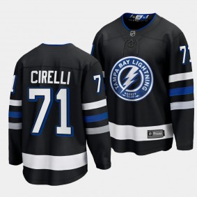 Tampa Bay Lightning Anthony Cirelli 2023-24 Alternate Black Premier Breakaway Jersey Men's