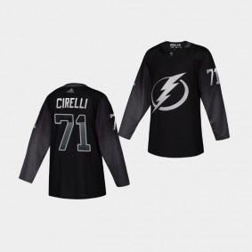 Anthony Cirelli Lightning #71 Authentic 2019 Alternate Jersey