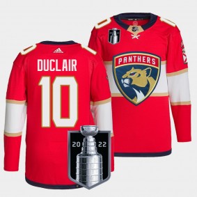 Florida Panthers 2022 Stanley Cup Playoffs Anthony Duclair #10 Red Jersey Authentic Pro