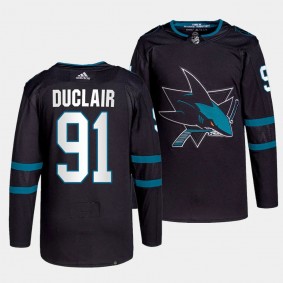 Anthony Duclair #91 San Jose Sharks Alternate Black Jersey Authentic Pro