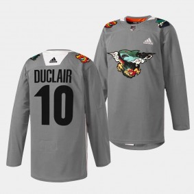 2024 Lunar New Year Anthony Duclair San Jose Sharks Gray #10 Dragon Jersey