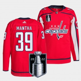 Anthony Mantha #39 Washington Capitals Red 2022 Stanley Cup Playoffs Authentic Pro Men Jersey