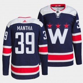 Capitals Alternate Anthony Mantha #39 Navy Jersey Primegreen Authentic Pro