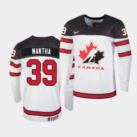 Anthony Mantha IIHF World Championship #39 Replica White Jersey